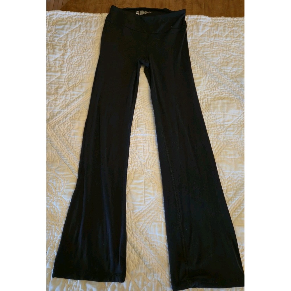 Victoria's Secret VSX Sport Knockout Black Yoga Pants VS Flare Size S